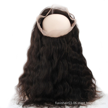 wholesale virgin hair vendors lace frontal with 360 lace band virgin human hair pre plucked 360 Lace Frontal Closure